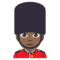 Guard - Medium Black emoji on Emojione